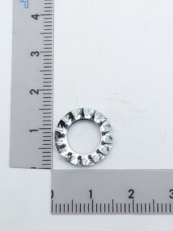 Serrated lock washer detail, Scheppach design