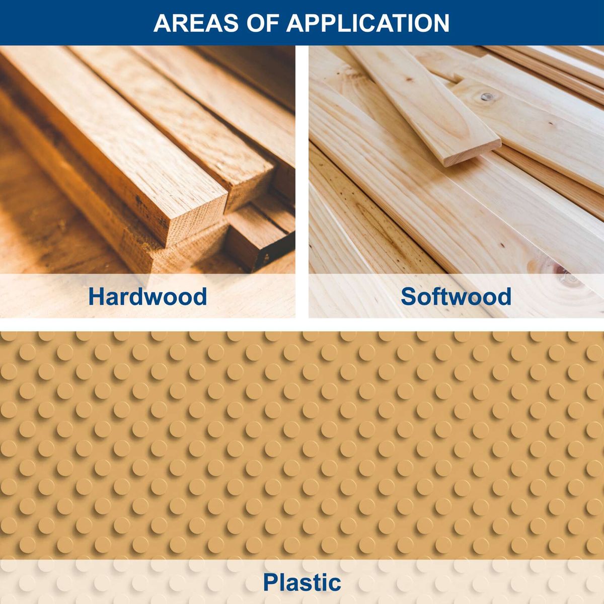 Hardwood and softwood band saw blades with perforated plastic backing for Scheppach band saws