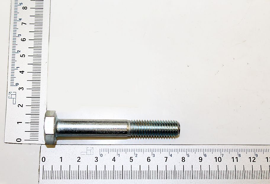 Hexagon head bolt, M10 thread, 70 mm long