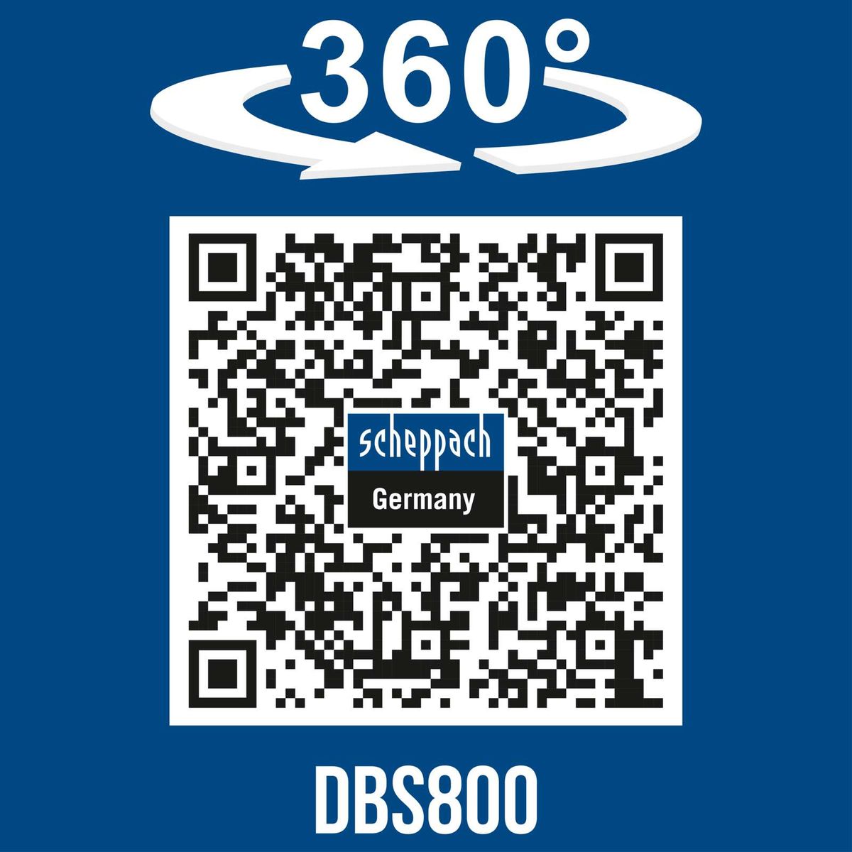 360° rotation feature for precise Scheppach tool operation (DBS800)