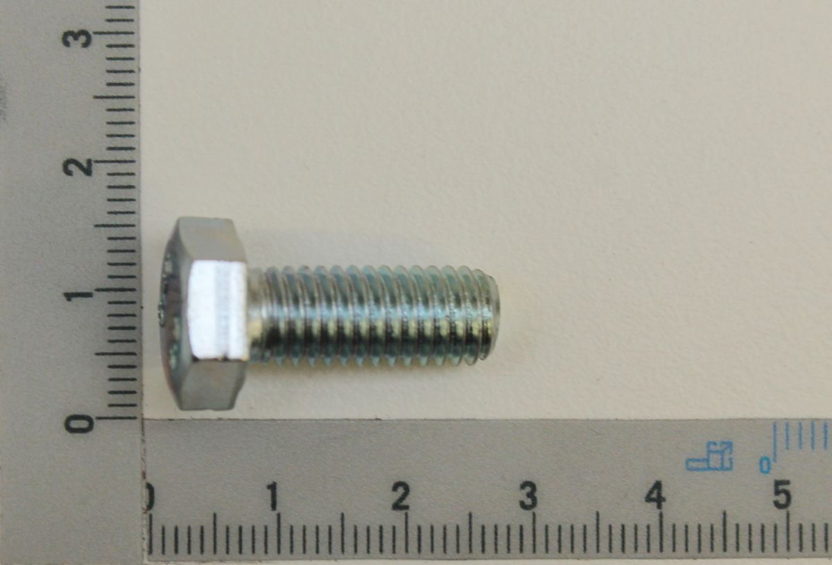 Hexagon bolt M8x20 DIN 933, zinc-coated