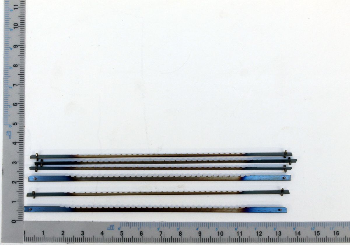 Scheppach precision saw blades (135 x 3 x 0.5 mm) with scale markings