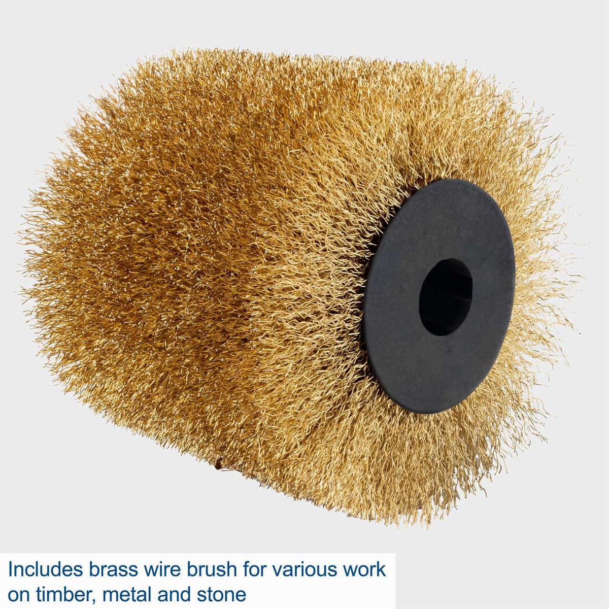 Brass wire brush for various surface finishing on timber, metal and stone