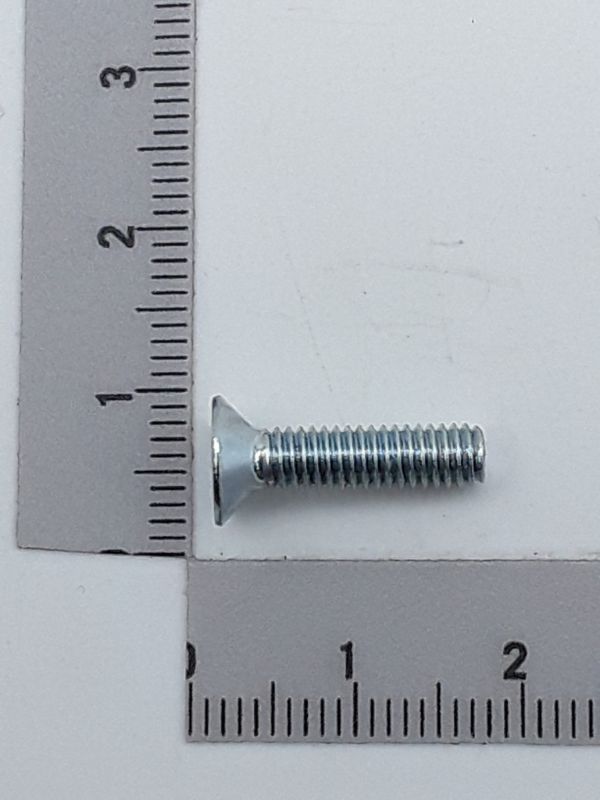 Counter-sunk screw with conical point, DIN 7991, M4 x 16 mm