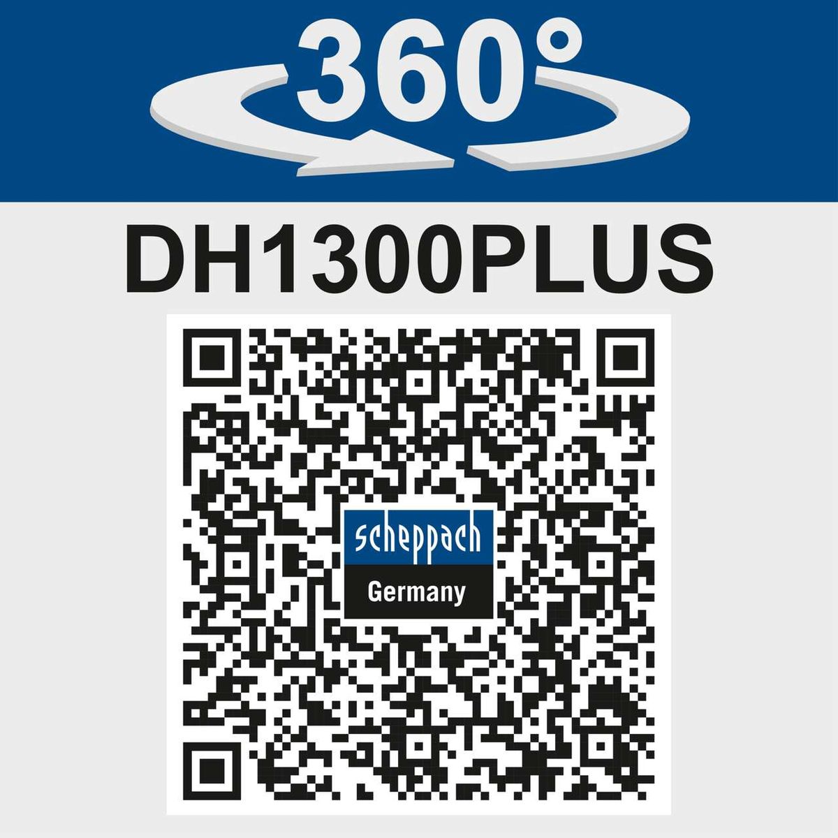 Scheppach DH1300Plus drill with 360° rotation for enhanced accessibility