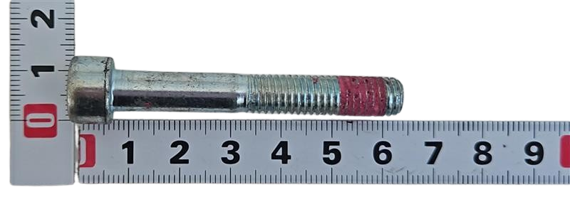 Cheese-head screw with metric threading, scale reference