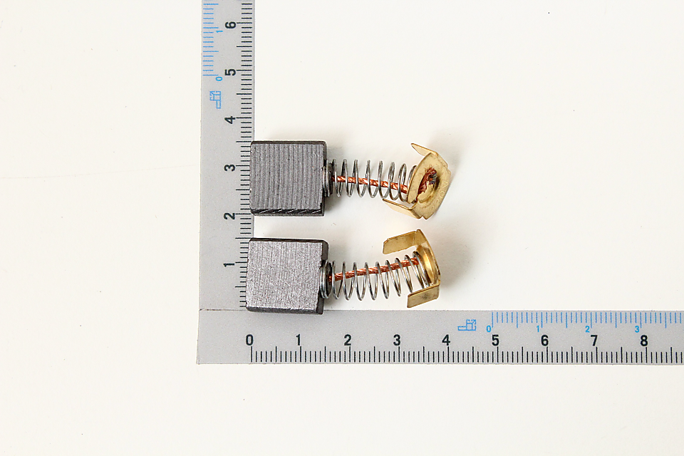 Scheppach carbon brush with integrated spring mechanism, set of two pieces
