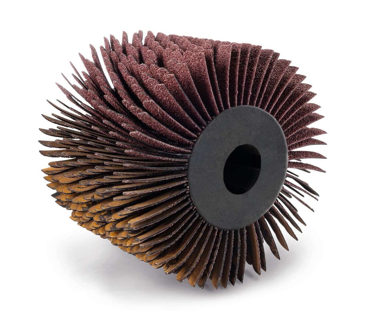 Worn abrasive strap brush from Scheppach, for satinizing machine