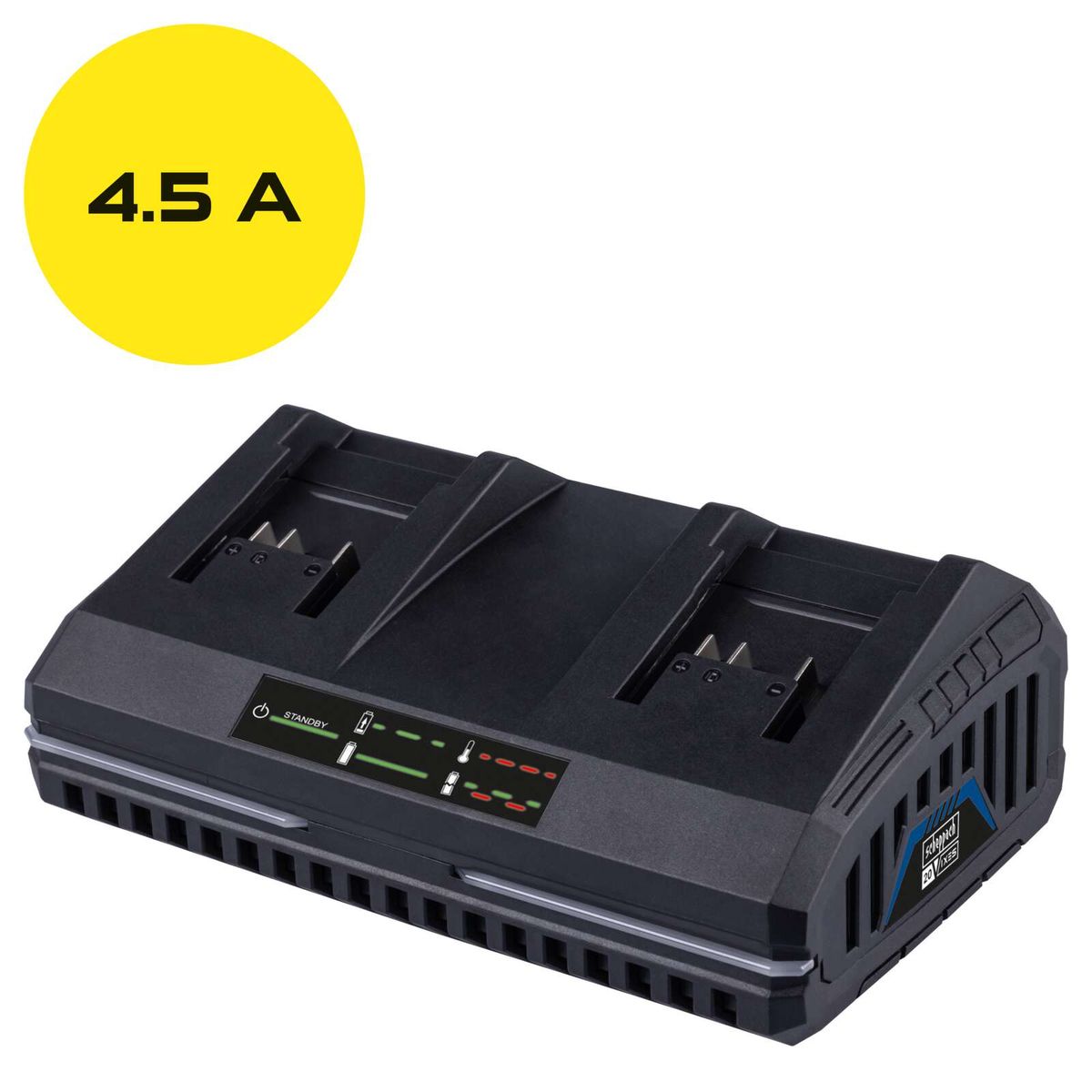 4.5A power adapter/charger with fast charging capability