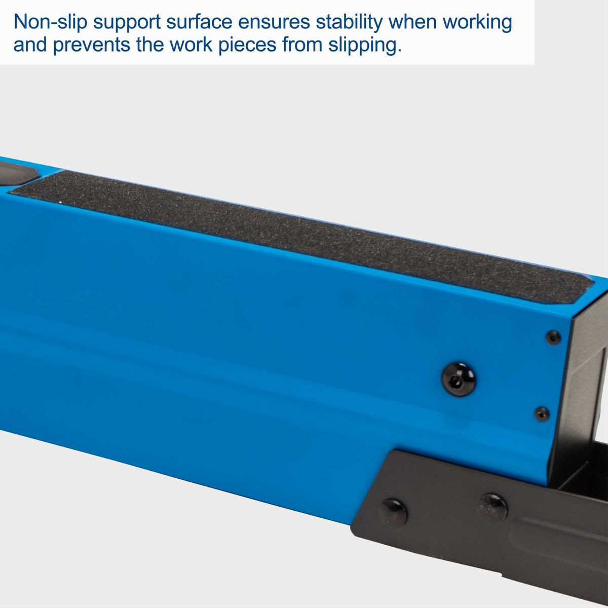 Non-slip surface for stable work support, preventing work pieces from slipping during use