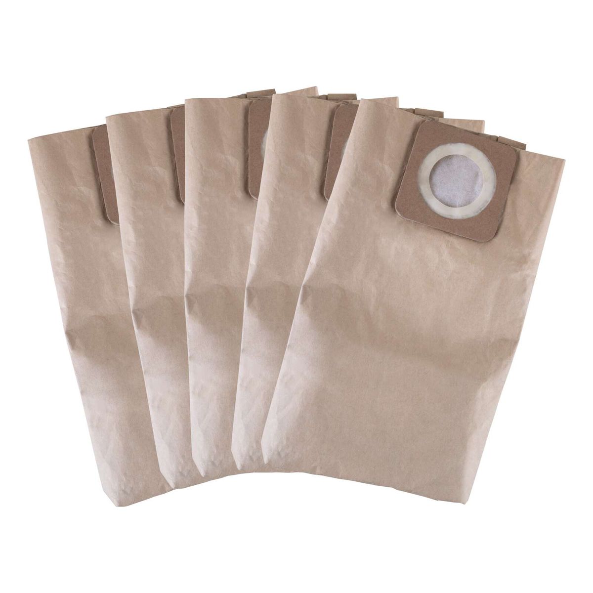 Paper vacuum cleaner bag with filter, 5-pack, Ø 60 mm for Scheppach containers
