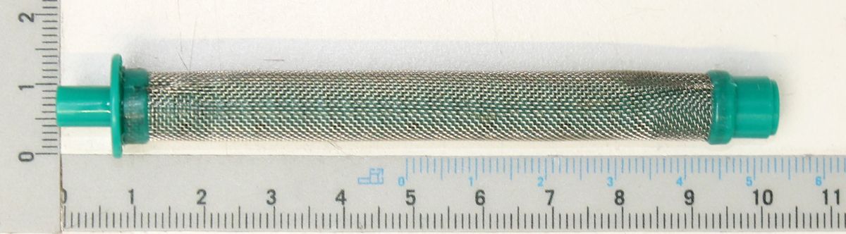 Scheppach spray pistol filter with mesh screen, 30 mesh, on measuring scale