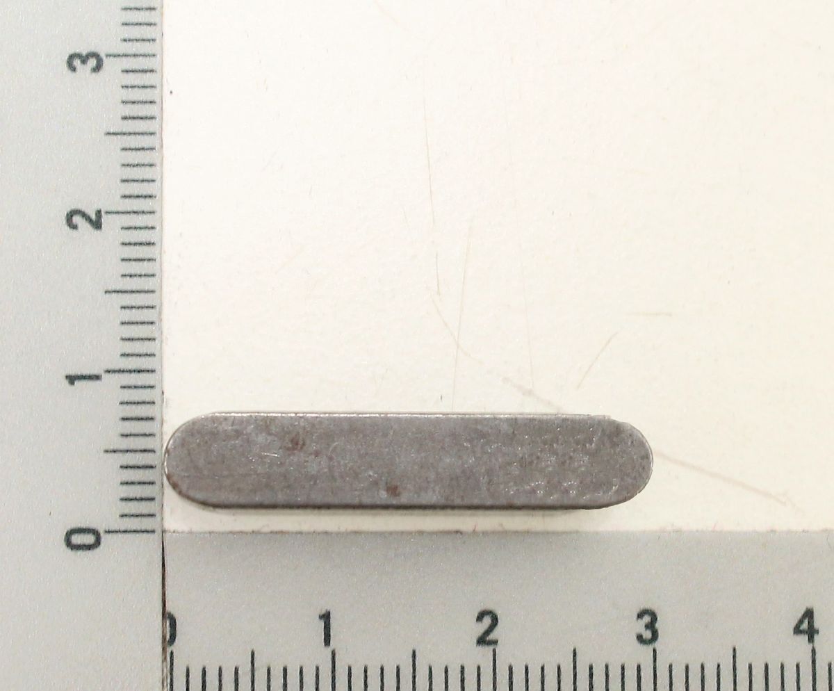 DIN 6885 scale for measuring the length of a feather key