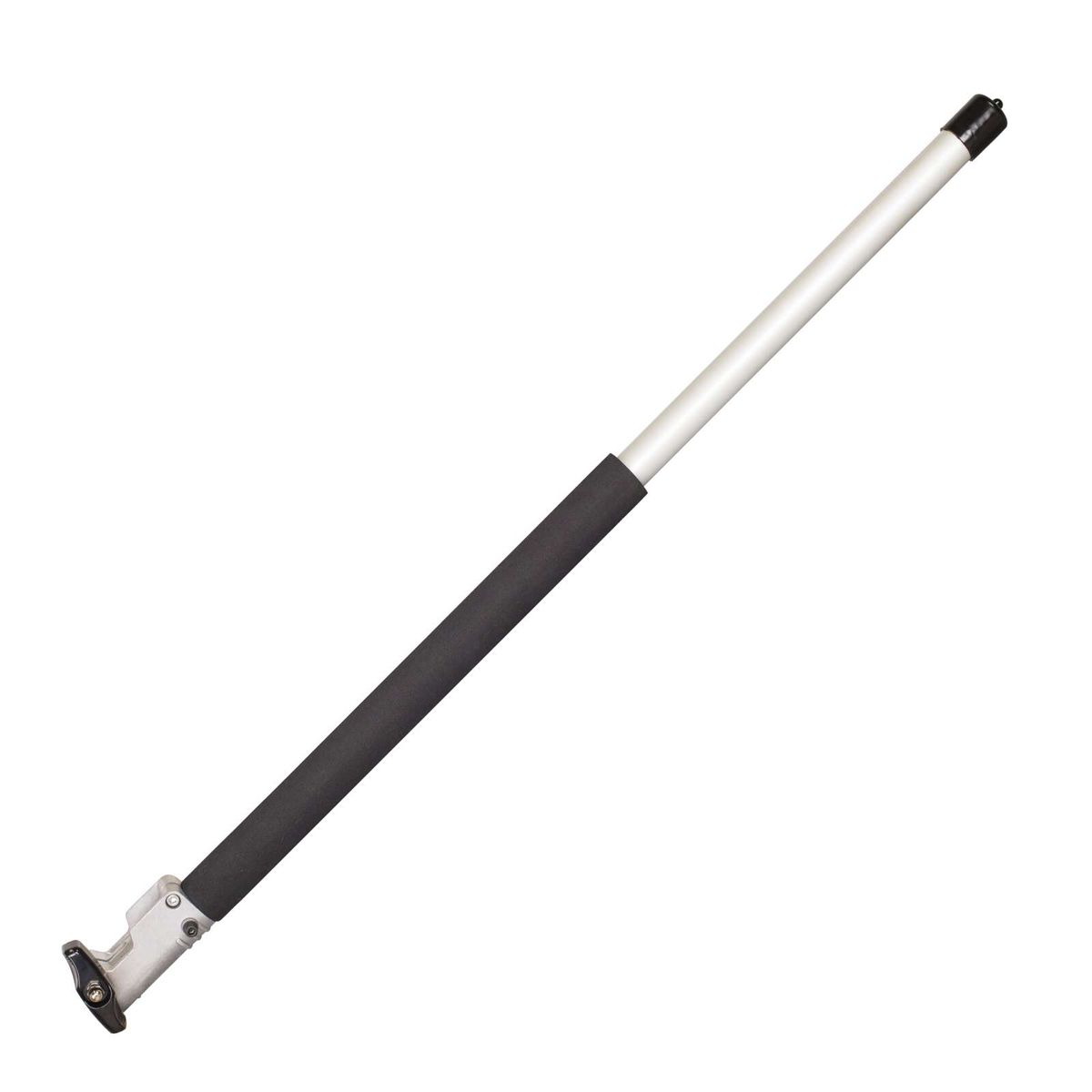 Spring hinge with integrated rubber sleeve for accurate alignment