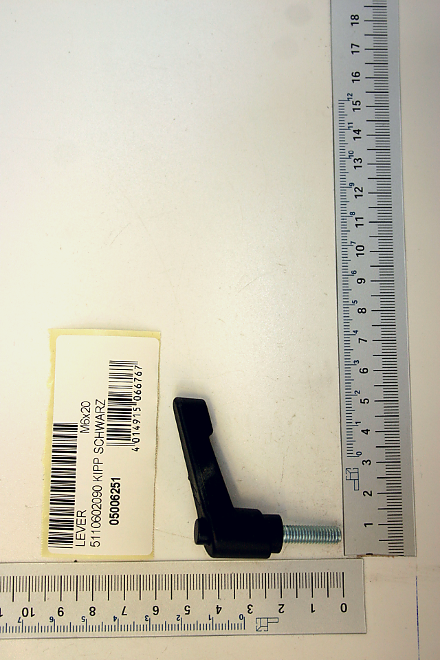 Clamping lever with threaded attachment for Scheppach product (LEVER M6x20) – Part of intern_05006251