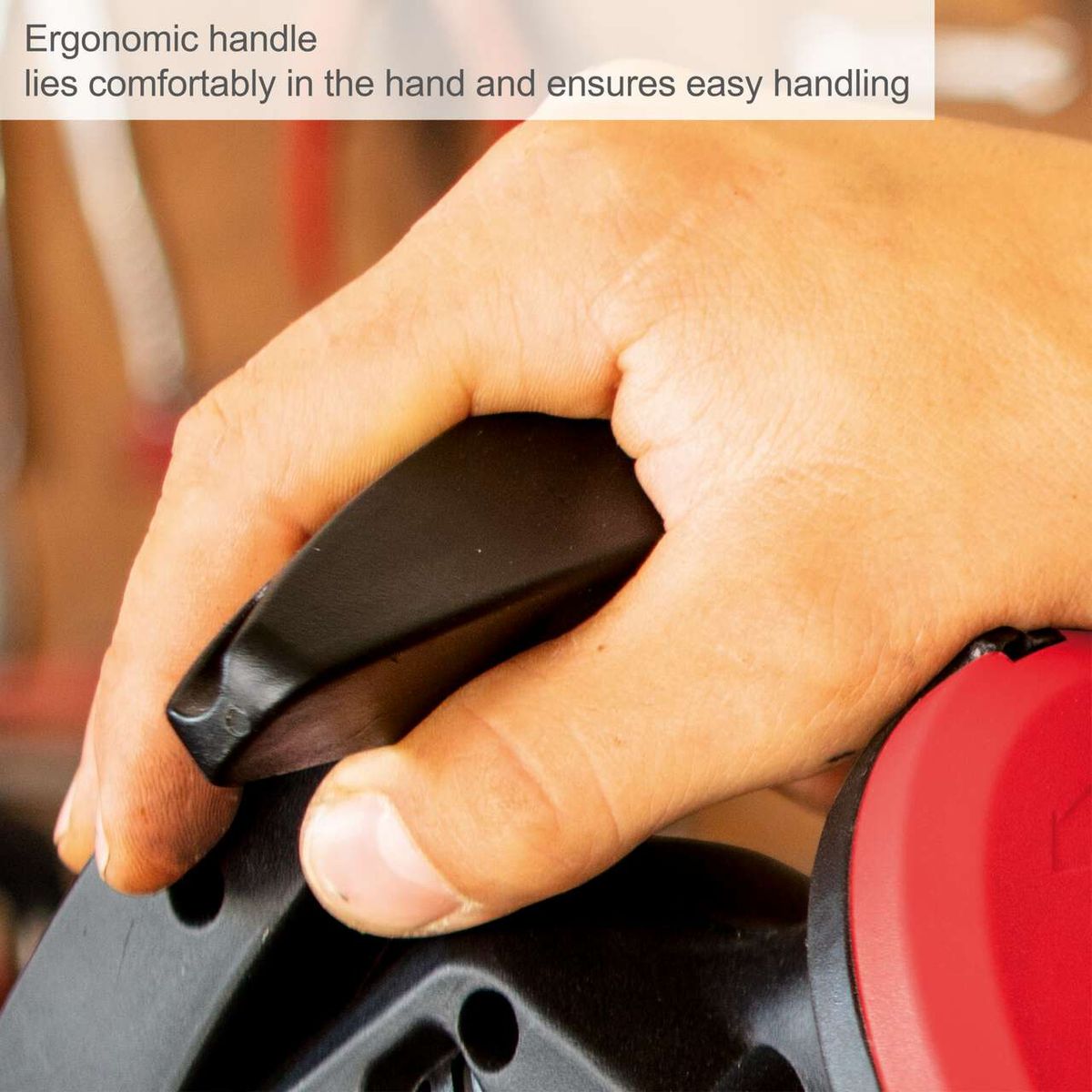 Ergonomic handle for comfortable grip and easy operation of a Scheppach chain sharpener