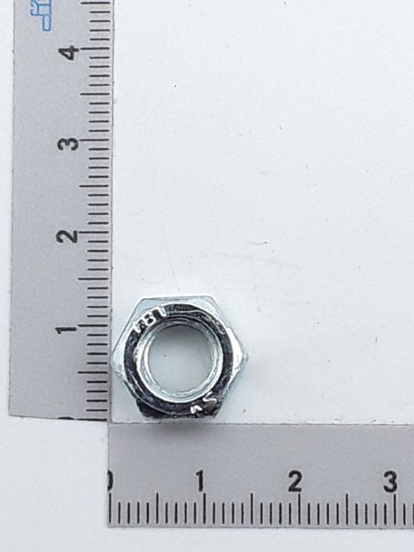 Scheppach M8 hex nut with internal thread, scale for reference