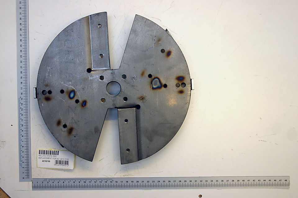 Scheppach welded knife disc, intern_40152100, photographed from above.