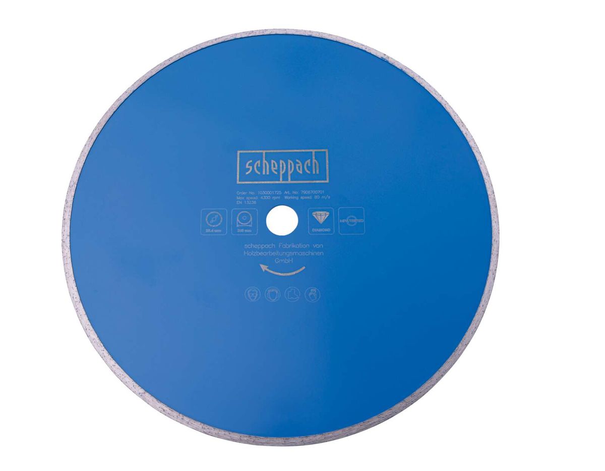 Scheppach diamond cutting disc, closed type with diamond coating, diameter 350 mm