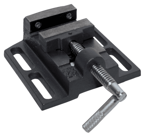 Scheppach vice clamping fixture with handle and adjustment mechanism