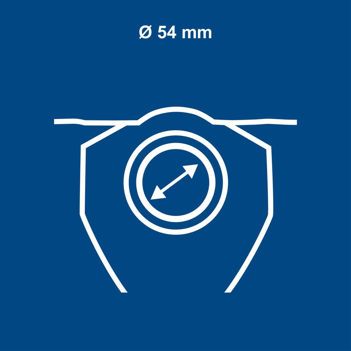 Scheppach target gauge with 54 mm diameter for accurate measurements