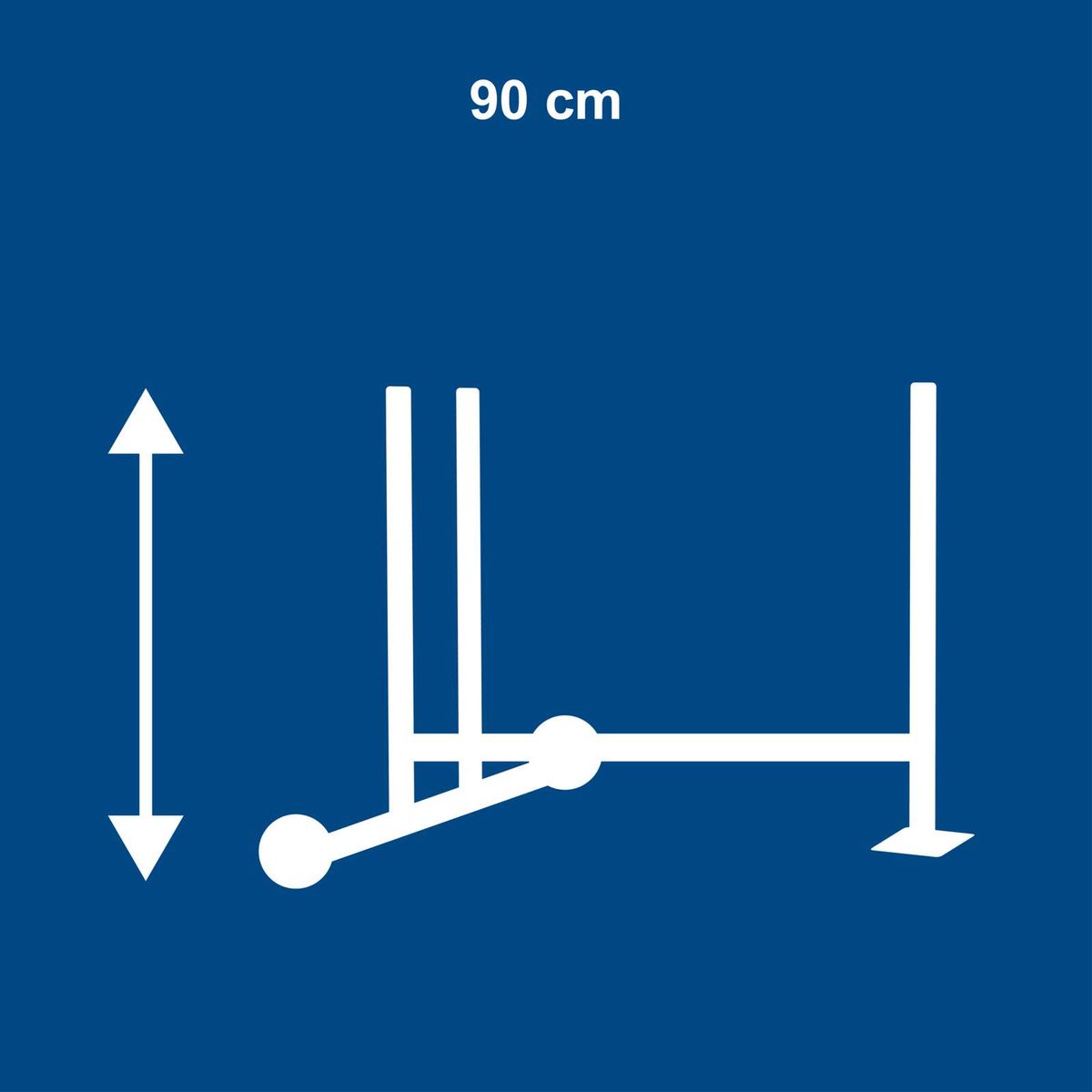 Scheppach measuring stick with 90 cm height reference indicator