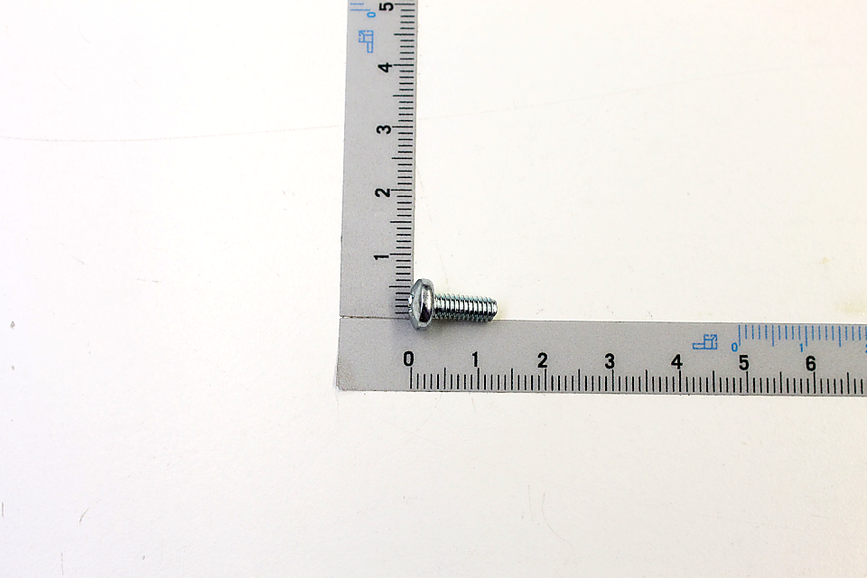 Round-head screw M4x10, zinc-coated, Scheppach series