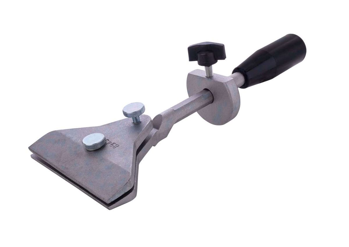 Device 120 for knives 100 - 200 mm, viewed from an oblique top angle.