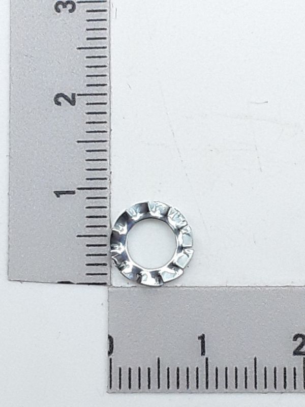 Serrated lock washer detail, Scheppach design