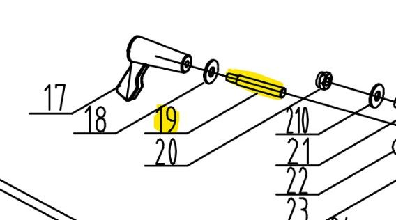 Part of an angular clamp axis system (Part 19) – mechanical connecting component for precise angular alignment