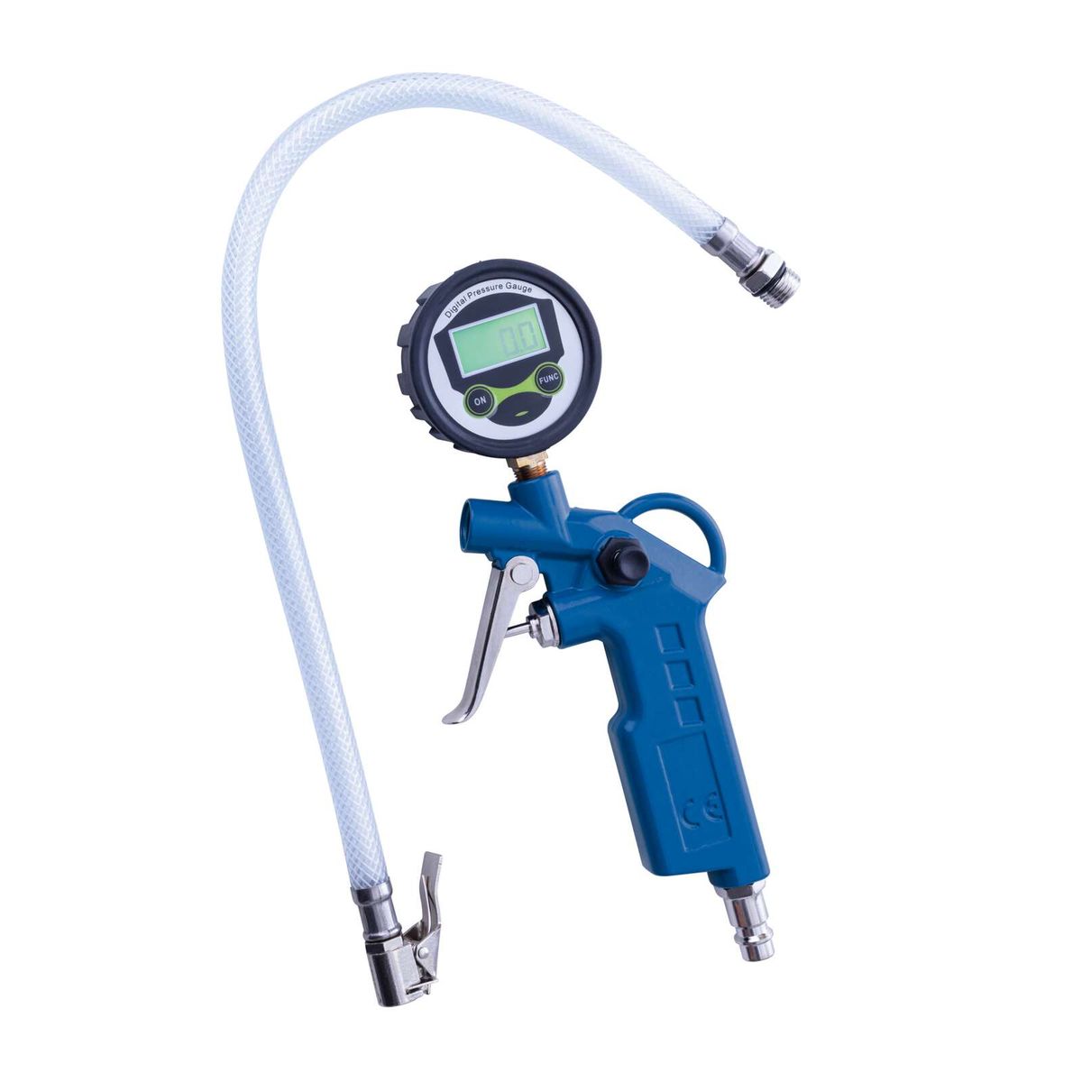 Digital pressure gauge with hand pump for accurate readings