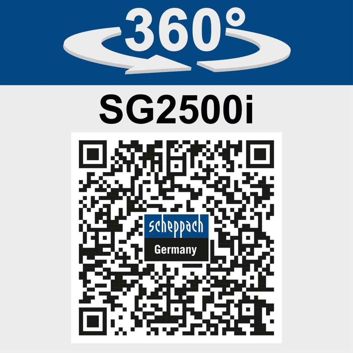 SG2500i inverter generator featuring 360° rotation for flexible positioning