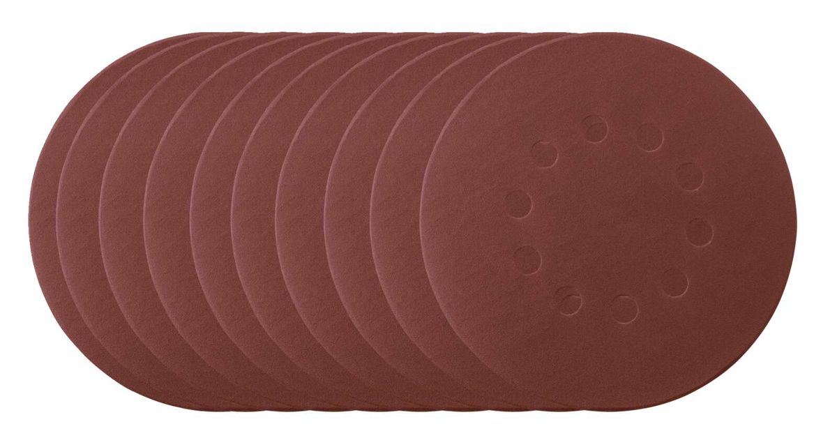 Round sanding paper piece from Scheppach set, Ø 215 mm