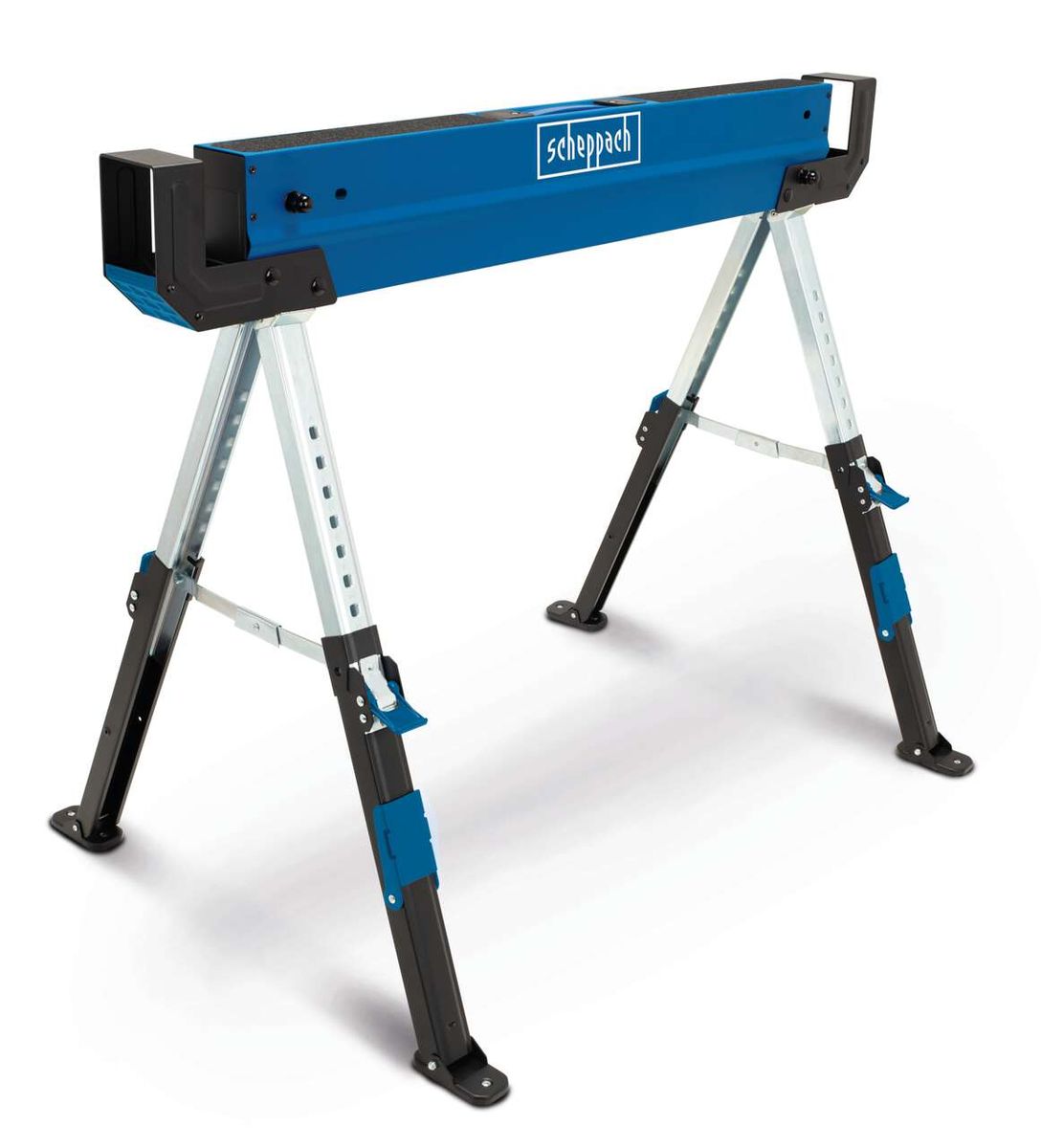 Scheppach workbench with adjustable legs for precise height adjustment