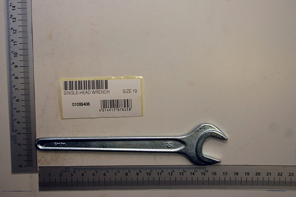 Scheppach single-head wrench, size 19