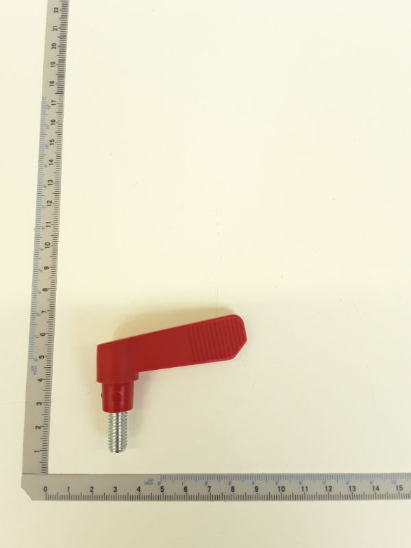 Scheppach wing nut with handle, part of 'depth rod clamping lever' series