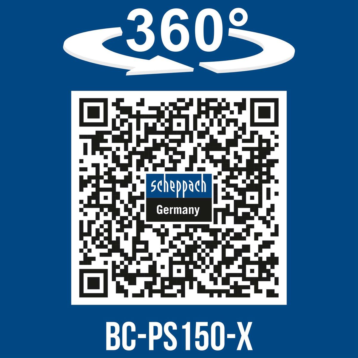 360° rotation for precise handling of Scheppach BC-PS150-X cordless pruning saw