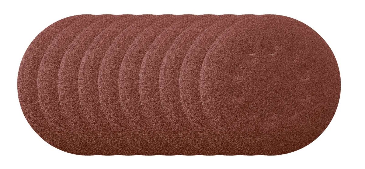 Round grinding paper set (K80) with 10 rolls, Ø 215 mm