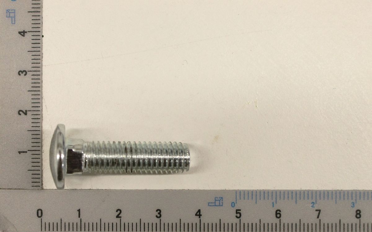 Flat head screw M8x30, head visible