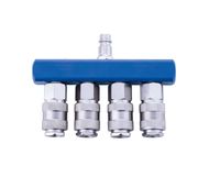 4-way air manifold quick coupling connector for Scheppach accessories