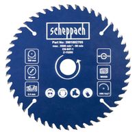 Scheppach circular saw blade (Part No. 3901802705), max. 9500 rpm, EN-847-1 certified