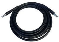 High-pressure hose with two plug connectors, 5 meters length