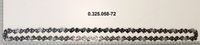 Scheppach saw chain with 72 drive links, 0.325-inch pitch for KMR46 model
