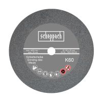 Scheppach grinding disc K60 with specs: 150 x 20 mm, max. 4450 rpm and 35 m/s