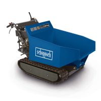 Scheppach dumping trailer with 500 kg capacity and hydraulic dumping container