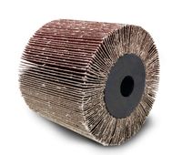 Scheppach slat brush with collet holder, close-up view