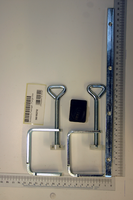 Scheppach clamp set with threaded attachment for tool mounting