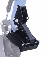 Scheppach excavator claw with thumb attachment, close-up view