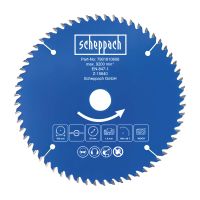 Scheppach circular blade (part no. 7901810608) with max. 9200 rpm, EN-847-1 certified