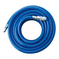 Scheppach fabric pressure hose with connectors, 15 meters long, maximum 10 bar pressure rating